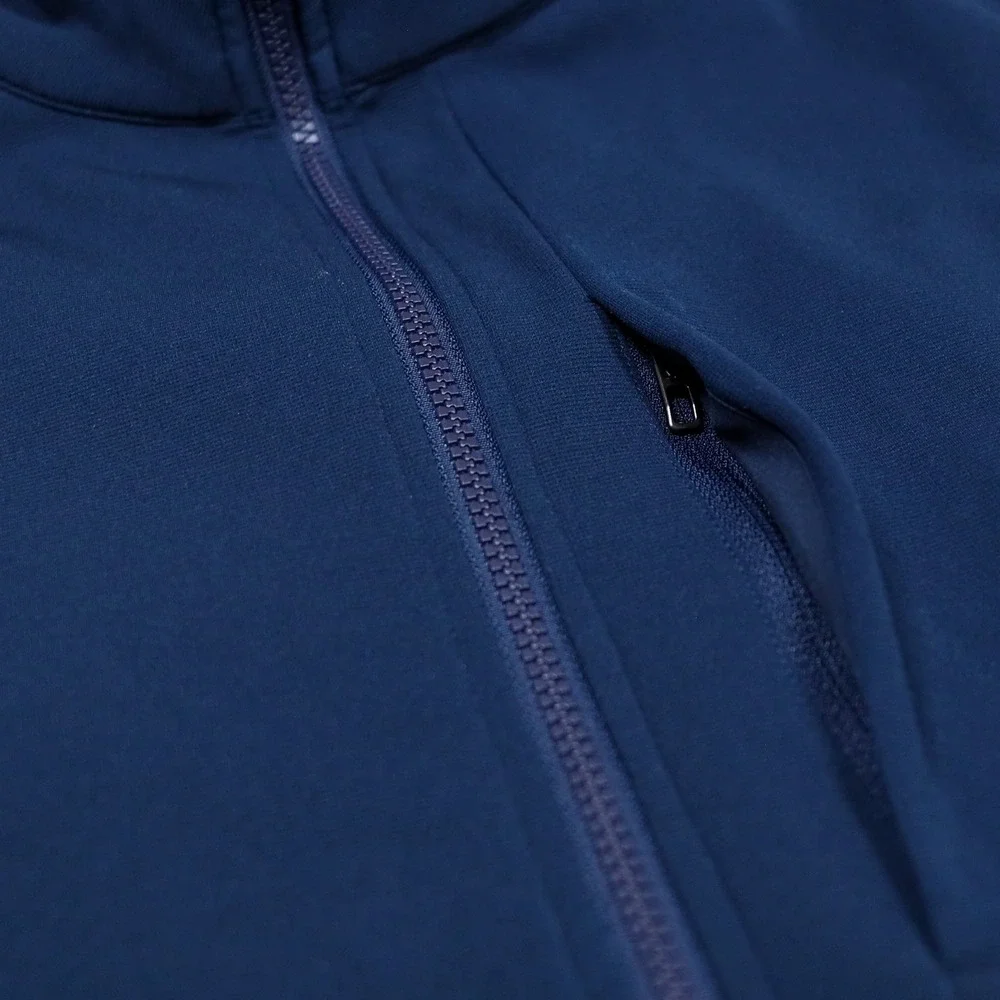 Lululemon Sojourn Jacket Mens XXL Navy Blue Full Zip Warpstreme Athletic Track